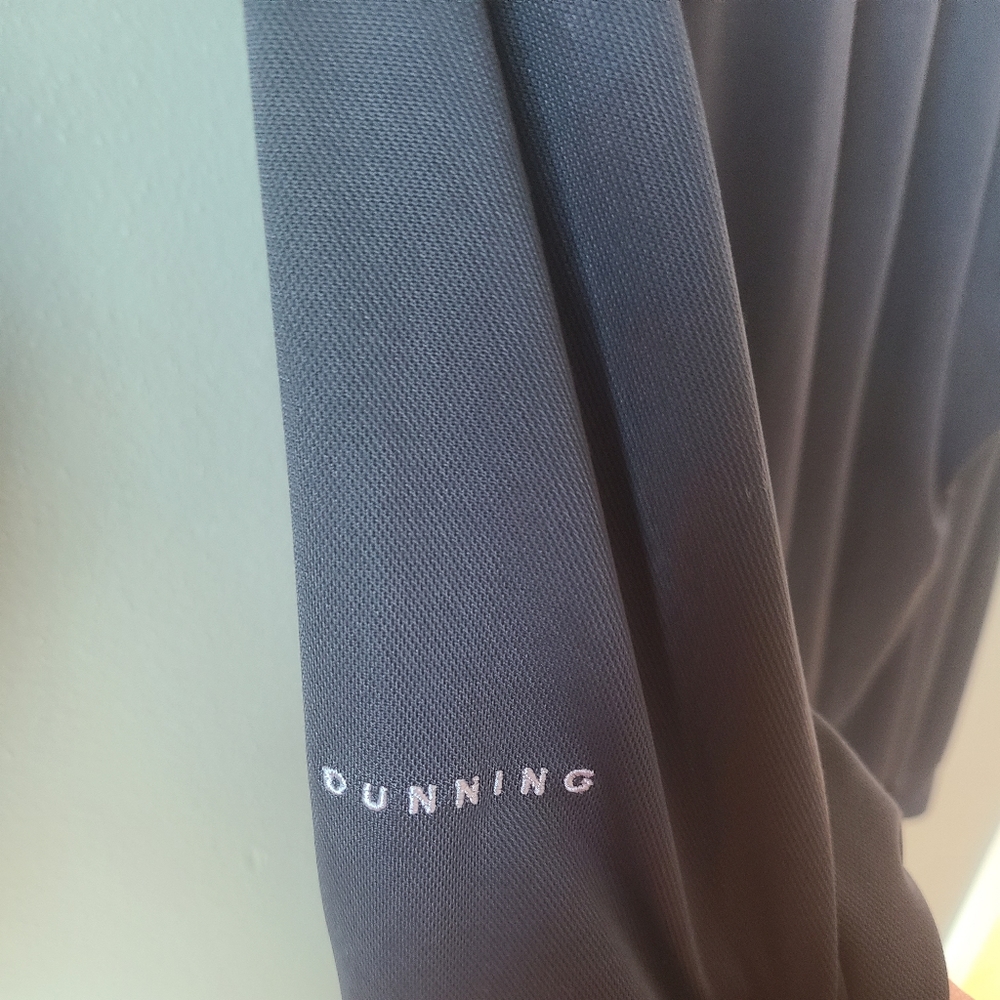 Men's Long Sleeve Dunning Golf Shirt in Black, Size Large - Picture 4 of 4